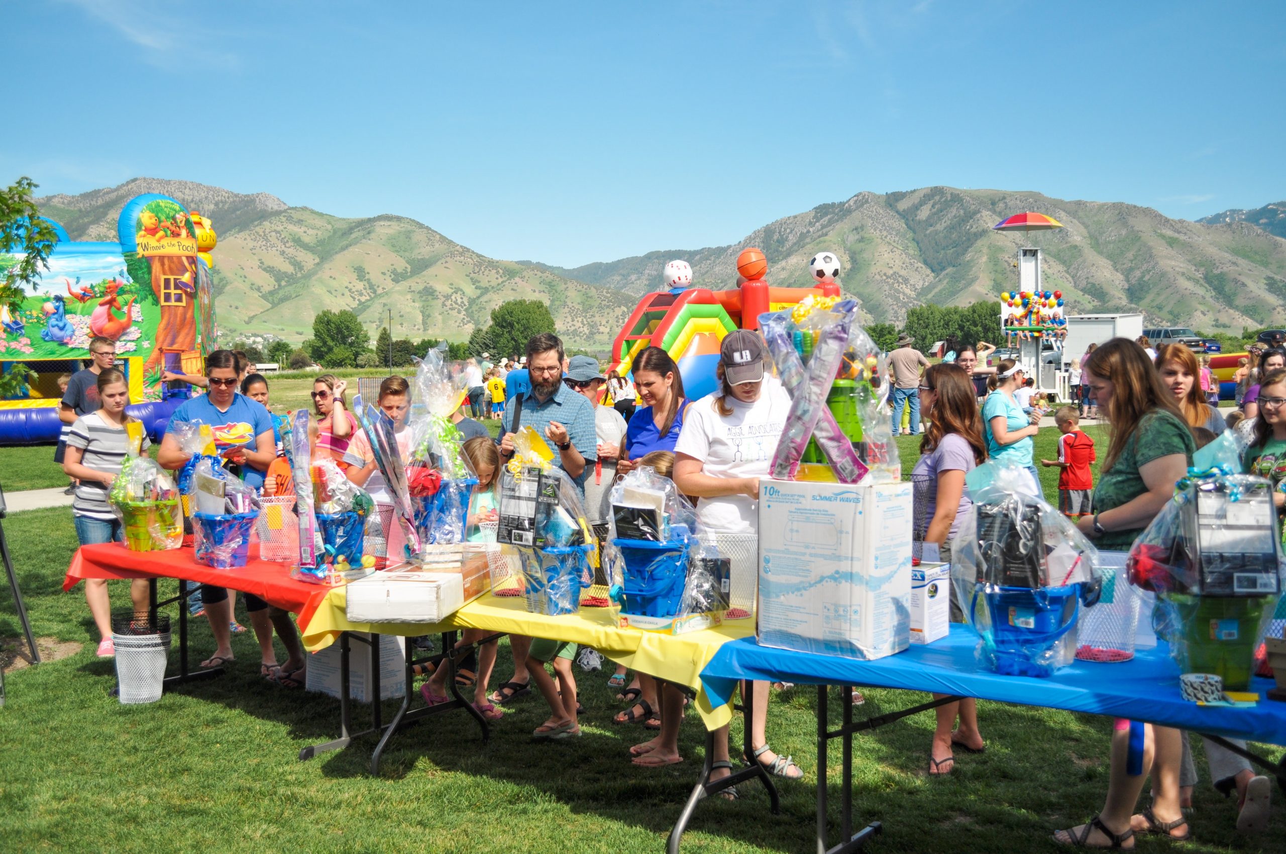 school fundraiser festival setup
