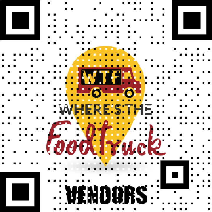 QR- food truck locator app- logo- vendor app