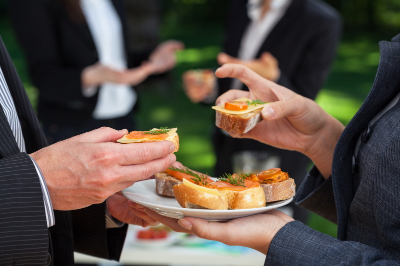 food truck at corporate event