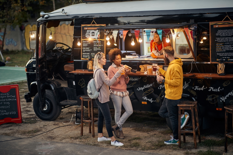 progressive food truck dinner